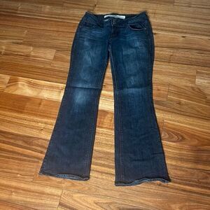 Charlotte Russe Y2K low rise flare jeans dark wash denim woman's‎ size 4